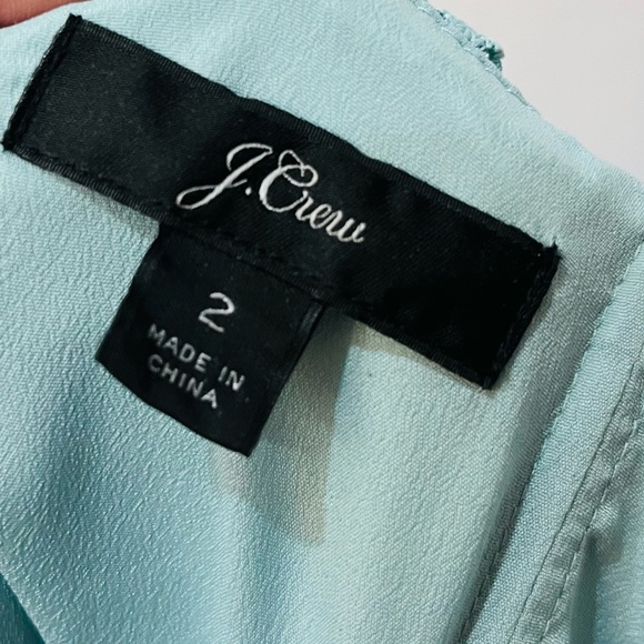 J. Crew midi dress lace sage green teal size 2 - Picture 4 of 8